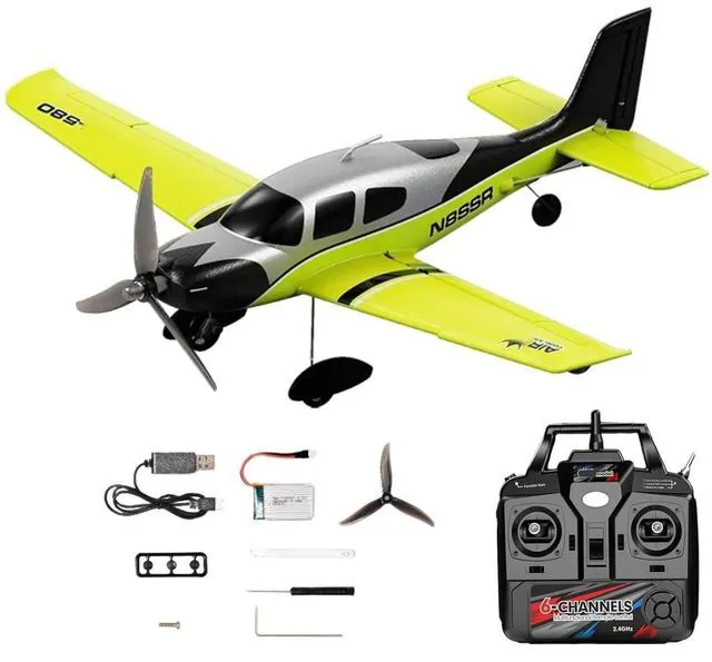Alt view image 7 of 7 - HTLNUZD 580mm RC Stunt Aircraft 4CH 2.4G Brushless EPP Fixed Wing Glider