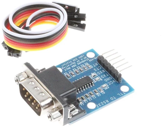 Alt view image 2 of 6 - TTL to RS232 Module Male Female Mutual Conversion Module Serial Level Conversion to SP232 TTL Serial Port Communicates with RS232 Level Device 15KV ESD Protect (Male)