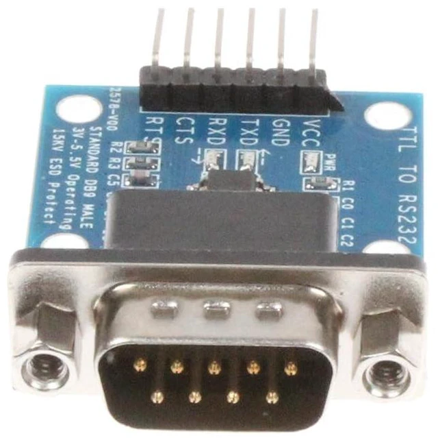 Alt view image 3 of 6 - TTL to RS232 Module Male Female Mutual Conversion Module Serial Level Conversion to SP232 TTL Serial Port Communicates with RS232 Level Device 15KV ESD Protect (Male)