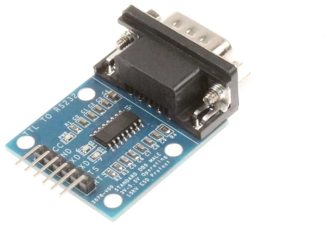 Alt view image 5 of 6 - TTL to RS232 Module Male Female Mutual Conversion Module Serial Level Conversion to SP232 TTL Serial Port Communicates with RS232 Level Device 15KV ESD Protect (Male)