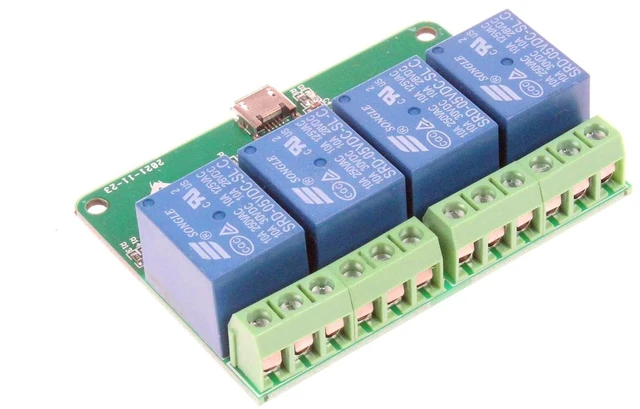 Alt view image 4 of 7 - 4-Channel Micro-USB HID Drive-Free USB Computer Control Switch Relay Module