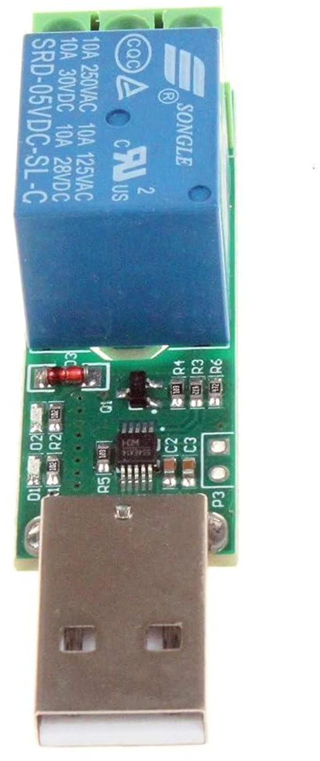 Alt view image 3 of 7 - HID Drive-Free USB Computer Control Switch Relay Module USB Smart Switch Control Plug and Play (1-Channel USB)