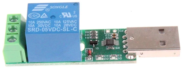 Alt view image 6 of 7 - HID Drive-Free USB Computer Control Switch Relay Module USB Smart Switch Control Plug and Play (1-Channel USB)