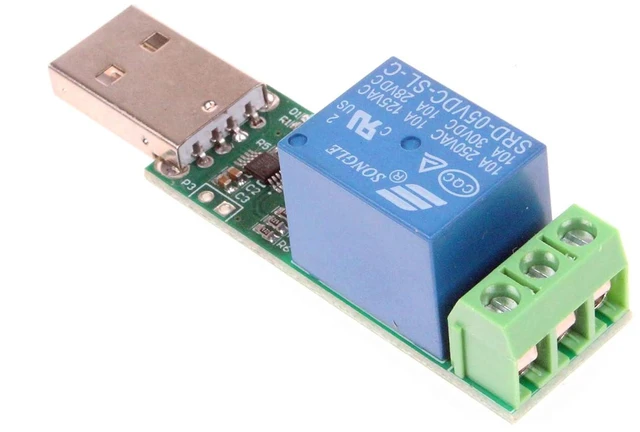Alt view image 4 of 7 - HID Drive-Free USB Computer Control Switch Relay Module USB Smart Switch Control Plug and Play (1-Channel USB)