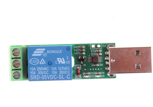 Alt view image 7 of 7 - HID Drive-Free USB Computer Control Switch Relay Module USB Smart Switch Control Plug and Play (1-Channel USB)
