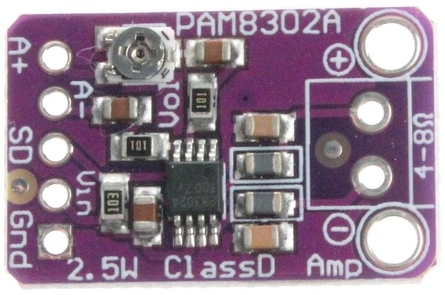 Alt view image 4 of 5 - PAM8302 2.5W Single Channel Class D Audio Power Amplifier Amp Development Board (Pack of 2)