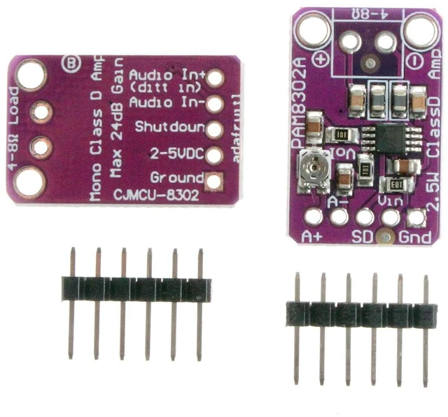 Alt view image 2 of 5 - PAM8302 2.5W Single Channel Class D Audio Power Amplifier Amp Development Board (Pack of 2)