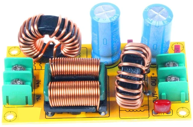 Alt view image 2 of 7 - DC LC Filter DC EMI Power Filter 0 to 50V 2A 4A 10A 20A Filtering Board (20A)