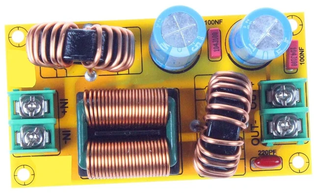 Alt view image 7 of 7 - DC LC Filter DC EMI Power Filter 0 to 50V 2A 4A 10A 20A Filtering Board (20A)