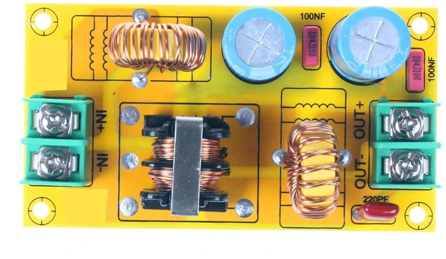 Alt view image 6 of 7 - DC LC Filter DC EMI Power Filter 0 to 50V 2A 4A 10A 20A Filtering Board (2A)
