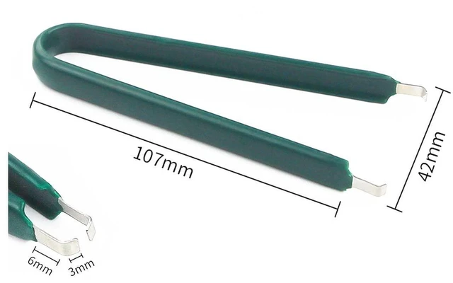 Alt view image 7 of 7 - PLCC PCB IC Chip Puller Extractor Removal Tool Clip Pliers (Pack of 2)