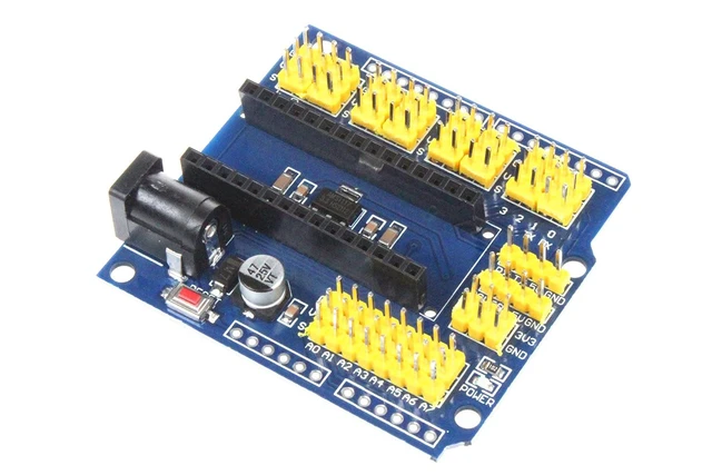 Alt view image 4 of 7 - I O Expansion Sensor Shield Module for UNO R3 Nano V3.0 Nano Pro - Color Version
