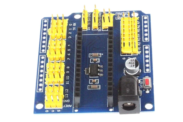 Alt view image 2 of 7 - I O Expansion Sensor Shield Module for UNO R3 Nano V3.0 Nano Pro - Color Version