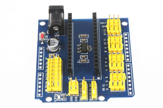 Alt view image 5 of 7 - I O Expansion Sensor Shield Module for UNO R3 Nano V3.0 Nano Pro - Color Version