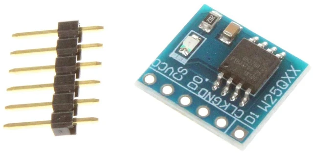Alt view image 3 of 7 - W25Q64 Flash Memory Module Data Flash SPI Interface (Pack of 5)