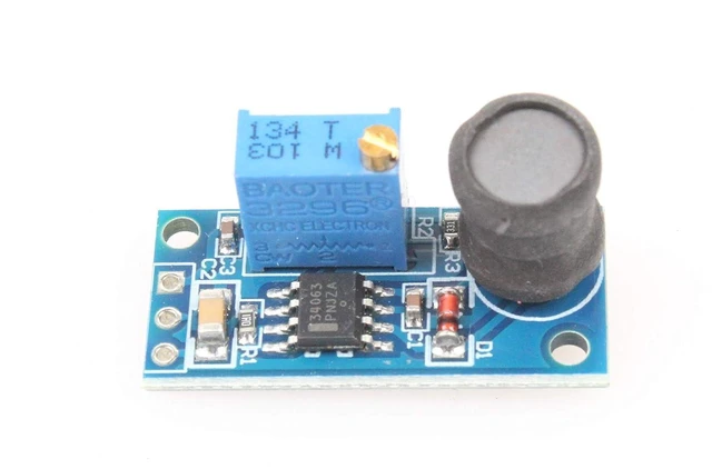 Alt view image 3 of 6 - MC34063A Reverse Voltage Module +5V to -5V, +3.6V to +36V to -36V to -1.5V (Pack of 2) - Blue - Pin Header / Screw Terminal - Type A Plug