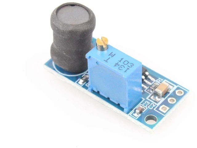 Alt view image 4 of 6 - MC34063A Reverse Voltage Module +5V to -5V, +3.6V to +36V to -36V to -1.5V (Pack of 2) - Blue - Pin Header / Screw Terminal - Type A Plug