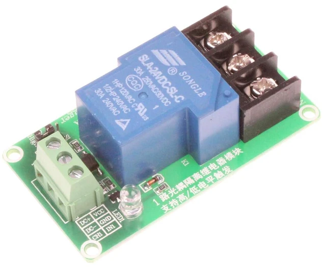Alt view image 3 of 7 - 30A 1-Channel Relay Module High Low Level Trigger with Optocoupler Isolation Load DC 30V AC 250V 30A for PLC Automation Equipment Control Industrial Control (1-Channel 24V)