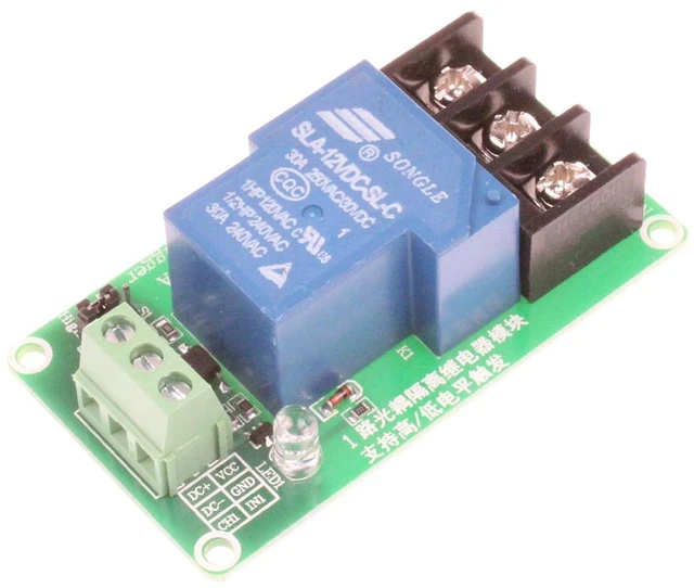 Alt view image 3 of 6 - 30A 1 Channel Relay Module High Low Level Trigger with Optocoupler Isolation Load DC 30V AC 250V 30A for PLC Automation Equipment Control Industrial Control (1 Channel 12V)