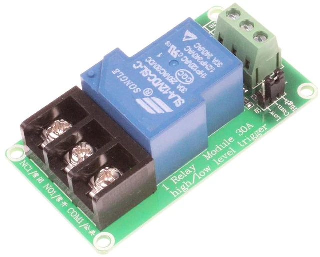Alt view image 6 of 6 - 30A 1 Channel Relay Module High Low Level Trigger with Optocoupler Isolation Load DC 30V AC 250V 30A for PLC Automation Equipment Control Industrial Control (1 Channel 12V)