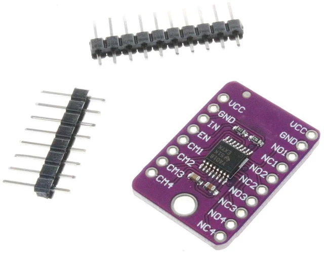 Alt view image 2 of 6 - TS3A5018 10Ohm Quad Channel SPDT Analog Switch Module