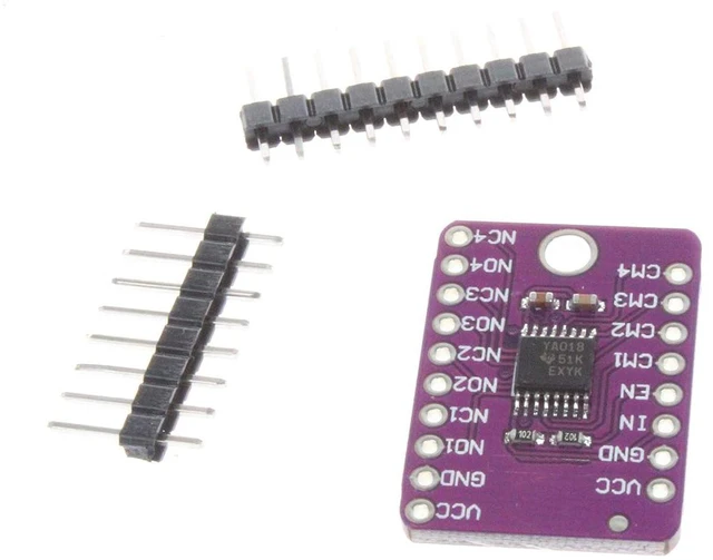 Alt view image 4 of 6 - TS3A5018 10Ohm Quad Channel SPDT Analog Switch Module