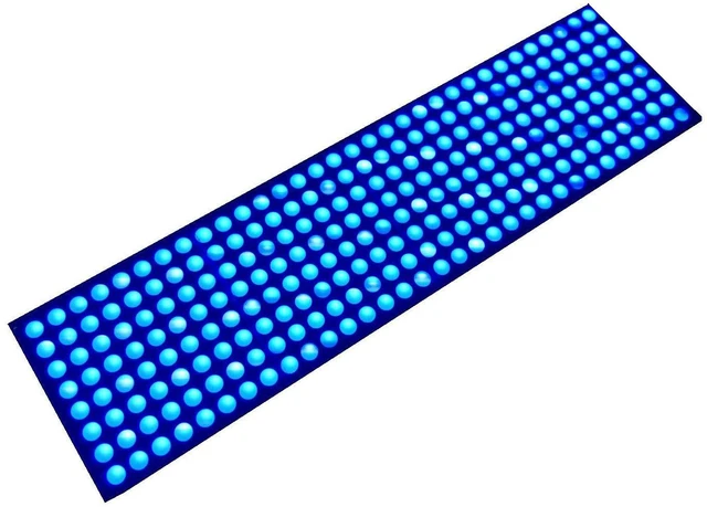 Alt view image 3 of 7 - MAX7219 Dot Matrix Module 4 in 1 Display Module Blue Red Green Three Colors with 5Pin Wire - Upgrade (Blue)
