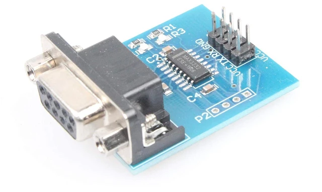 Alt view image 5 of 6 - MAX3232 Serial Port Module 3.3V 5V RS232 to TTL Module with Communication Indicator (Pack of 2)