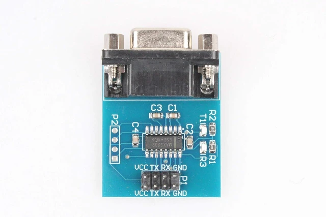 Alt view image 6 of 6 - MAX3232 Serial Port Module 3.3V 5V RS232 to TTL Module with Communication Indicator (Pack of 2)