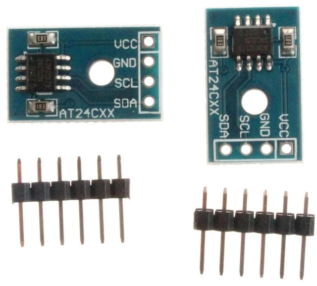 Alt view image 2 of 5 - AT24C02 Module I2C IIC Interface EEPROM Memory Module (Pack of 2)