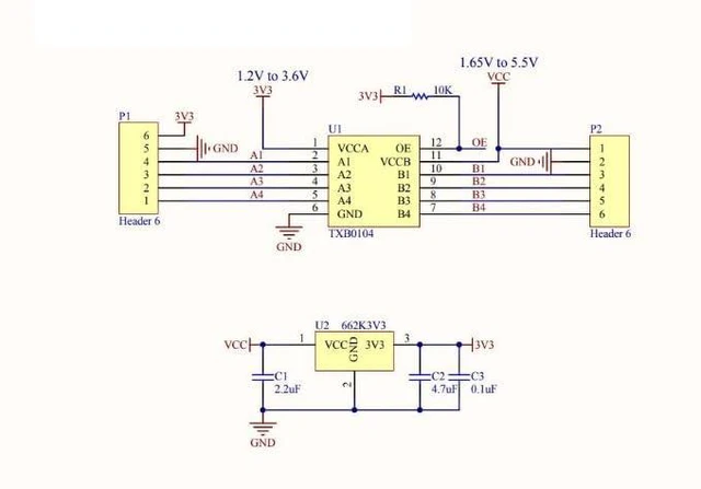 Alt view image 2 of 5 - TXB0104 4-Bit Bidirectional Voltage-Level Translator with Automatic Direction Sensing and 15-kV ESD Protection (Pack of 2)