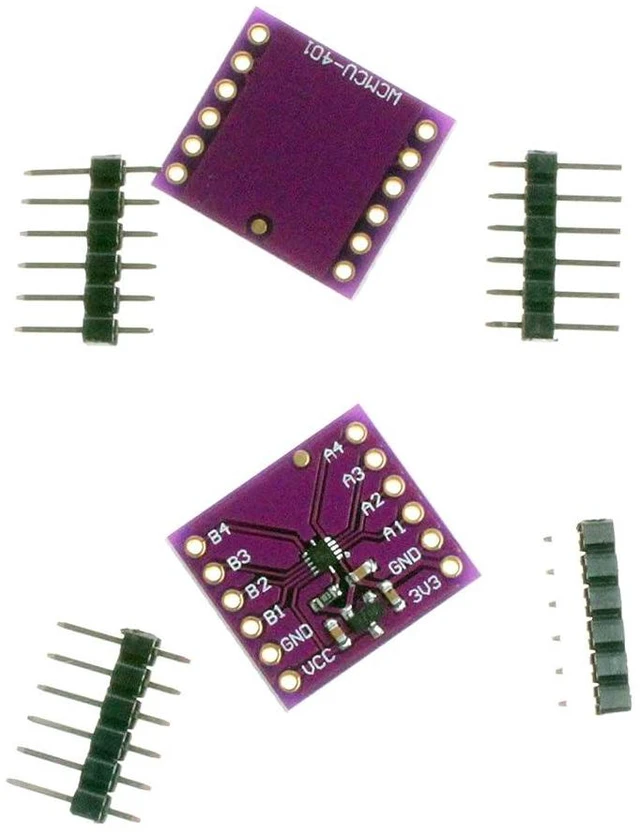 Alt view image 3 of 5 - TXB0104 4-Bit Bidirectional Voltage-Level Translator with Automatic Direction Sensing and 15-kV ESD Protection (Pack of 2)