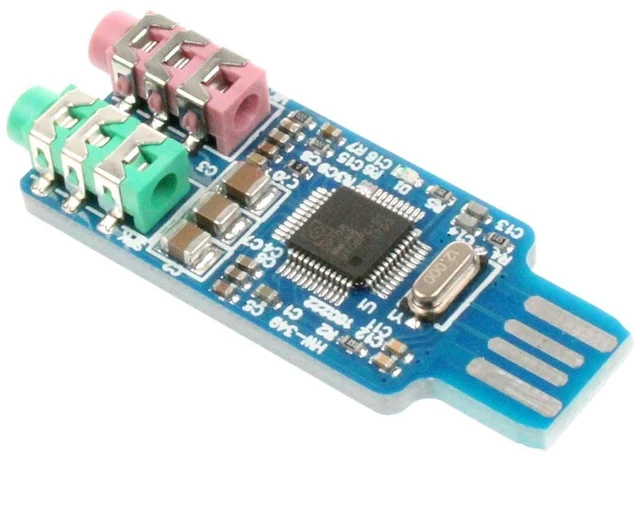 Main image of CM108 USB Sound Card Chip Drive-Free Computer External Sound Card Module