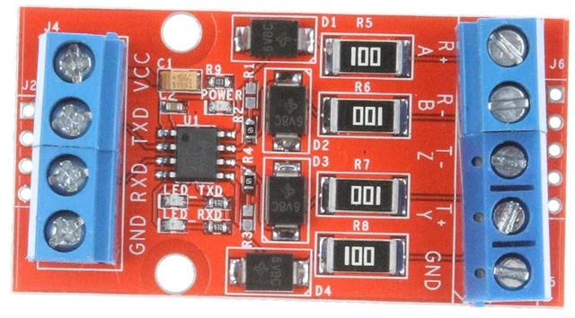 Alt view image 5 of 7 - RS422 to TTL UART MCU Serial Port Signal Mutual Conversion Module with Over-Voltage Over-Current Protection (3.3V)