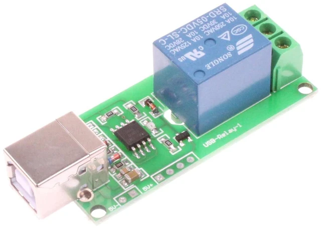 Alt view image 3 of 7 - 1-Channel 5V Computer USB Control Switch Relay Module Drive-Free Relay Module Plug and Play Suitable for PC Smart Controller