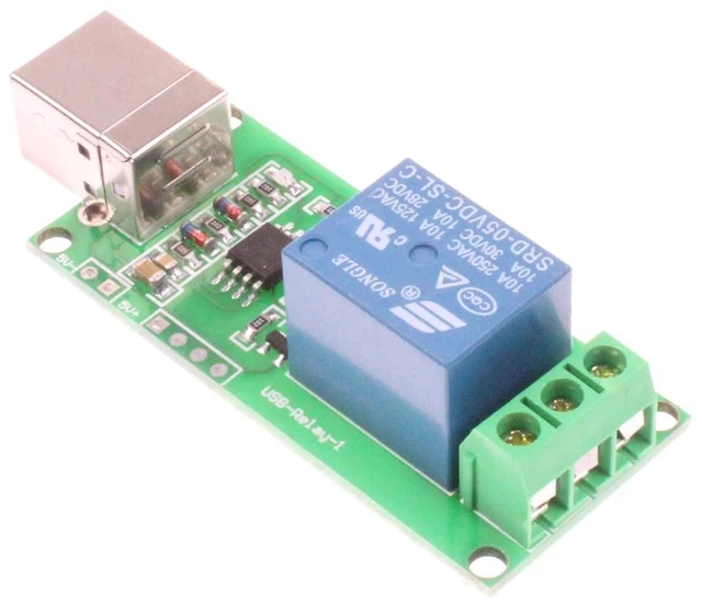 Alt view image 4 of 7 - 1-Channel 5V Computer USB Control Switch Relay Module Drive-Free Relay Module Plug and Play Suitable for PC Smart Controller