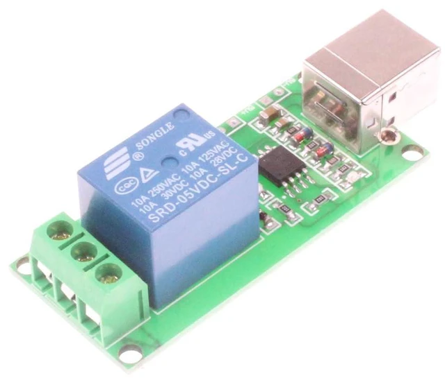 Alt view image 6 of 7 - 1-Channel 5V Computer USB Control Switch Relay Module Drive-Free Relay Module Plug and Play Suitable for PC Smart Controller