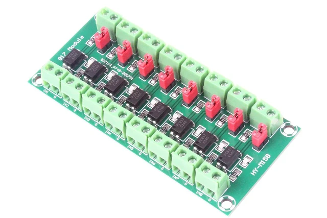 Alt view image 4 of 6 - PC817 8-Channel Optocoupler Board 3.6-30V Signal Transfer Module Electrical Isolation Board for Microcontroller Interface