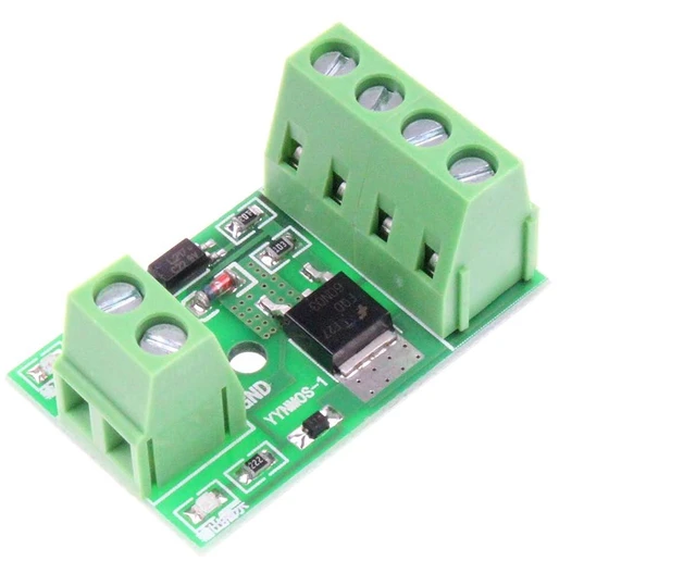 Alt view image 2 of 5 - Optocoupler isolation MOS FET 10A DC 2.7-27V High-Power Field Effect Tube Driver Module 0-20Khz PWM Switch Control Board Development Board Module