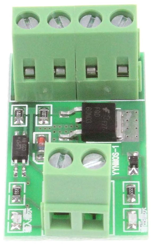 Alt view image 3 of 5 - Optocoupler isolation MOS FET 10A DC 2.7-27V High-Power Field Effect Tube Driver Module 0-20Khz PWM Switch Control Board Development Board Module