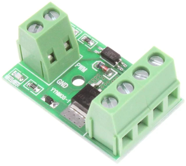 Alt view image 4 of 5 - Optocoupler isolation MOS FET 10A DC 2.7-27V High-Power Field Effect Tube Driver Module 0-20Khz PWM Switch Control Board Development Board Module