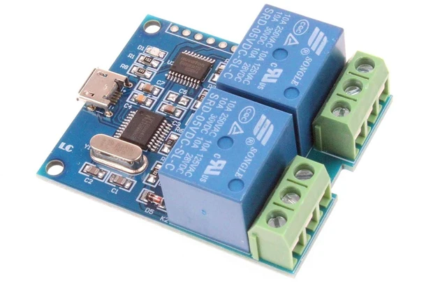 Alt view image 5 of 6 - 2-Channel Micro USB Relay Module USB Smart Control Switch USB Intelligent Control Switch (2-Channel Micro USB)