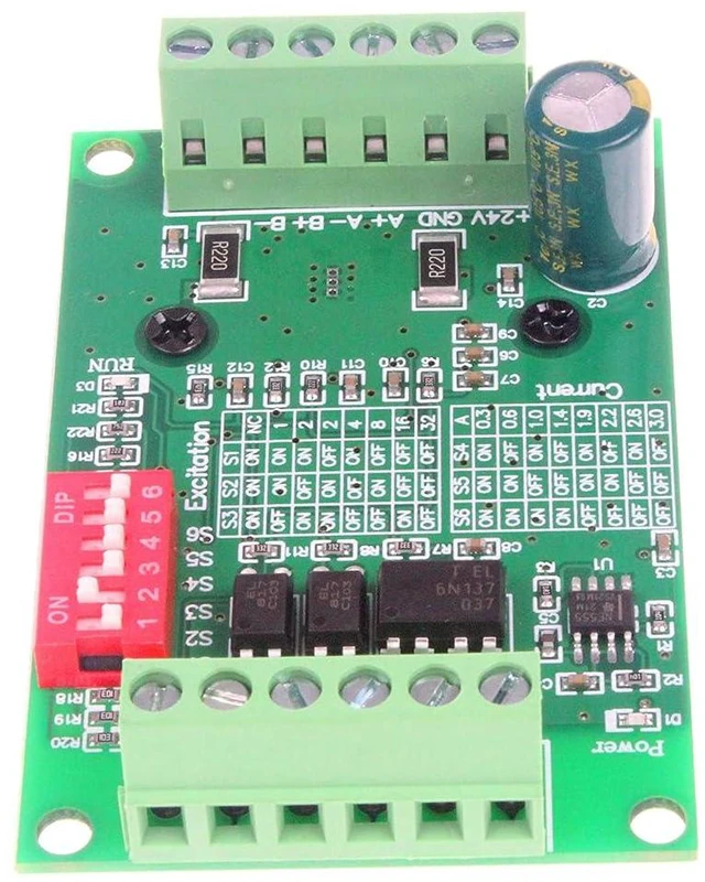 Alt view image 3 of 7 - TB6560 3A Single-Axis Controller Stepper Motor Driver Board 10-35V