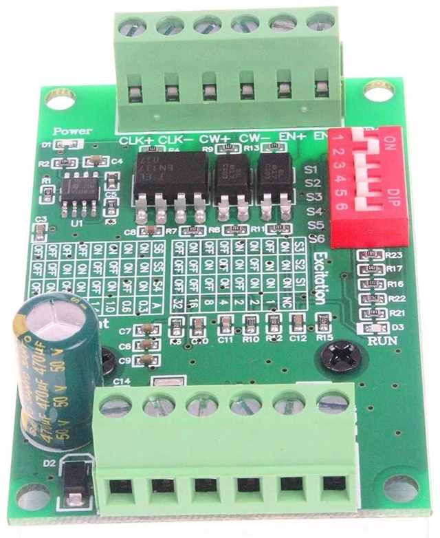Alt view image 5 of 7 - TB6560 3A Single-Axis Controller Stepper Motor Driver Board 10-35V