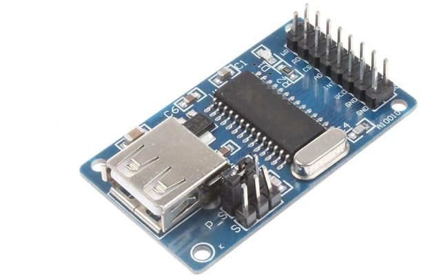 Alt view image 2 of 7 - CH375 CH375B U-Disk Read Write Module USB Interface Communication U-Disk Read Write Module Suitable for 51 AVR(64,128) Microcontroller