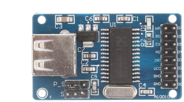 Alt view image 7 of 7 - CH375 CH375B U-Disk Read Write Module USB Interface Communication U-Disk Read Write Module Suitable for 51 AVR(64,128) Microcontroller