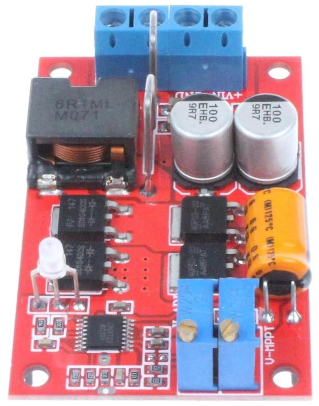 Alt view image 2 of 7 - MPPT 5A Solar Charging Board 1-100W 9-28V with Reverse Connection Protection - Anti-backflow Prevention - Low Power Consumption