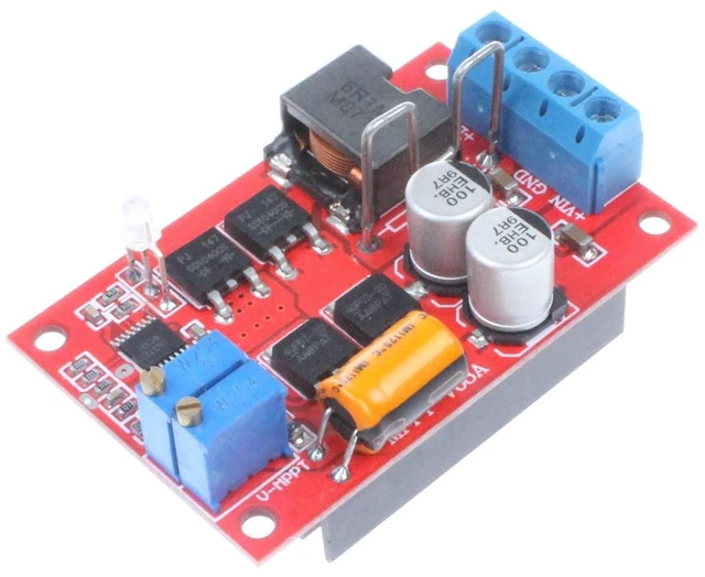 Alt view image 3 of 7 - MPPT 5A Solar Charging Board 1-100W 9-28V with Reverse Connection Protection - Anti-backflow Prevention - Low Power Consumption