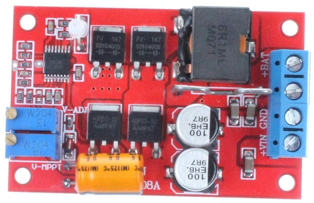 Alt view image 6 of 7 - MPPT 5A Solar Charging Board 1-100W 9-28V with Reverse Connection Protection - Anti-backflow Prevention - Low Power Consumption