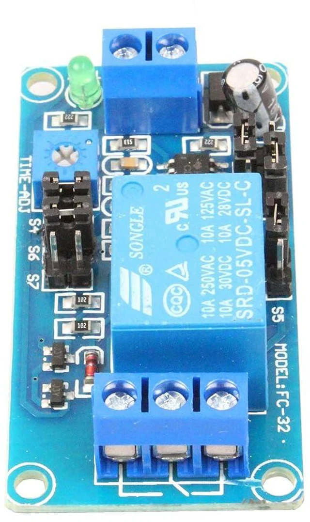 Alt view image 4 of 7 - Cycle Time Delay Switch Relay Module Delay Circuit Module 0.1-3700 Seconds Time Adjustable Suitable for Automation Equipment Control PLC Control (5V)